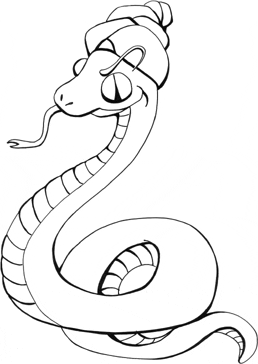 Serpent à colorier