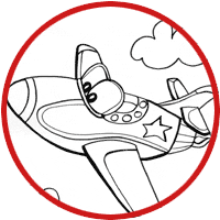 avion coloriage