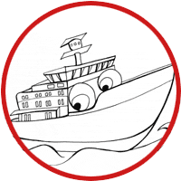 Ferry boat coloriage