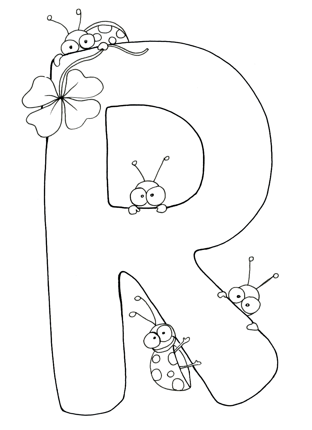 kids coloring page R