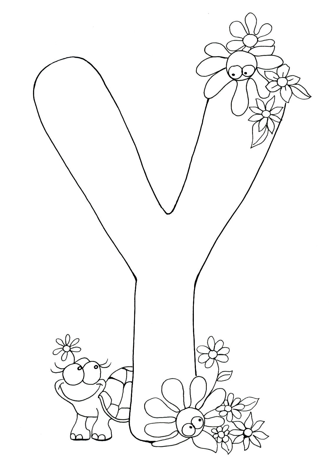 y coloring pages for kids - photo #18