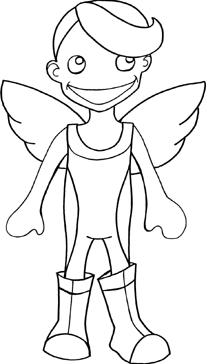 angel coloring page