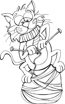 cat coloring page