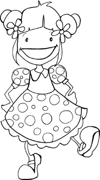 girl coloring page