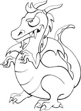 Dinosaur Coloring Sheets on Dragon Coloring Pages For Kids  Preschool Coloring Book Pages