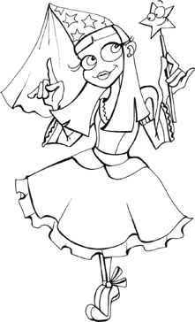 Fairies printable coloring pages