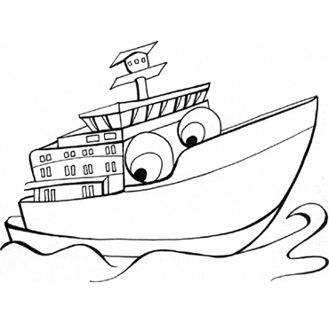 ferry coloring page