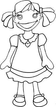 girl coloring page