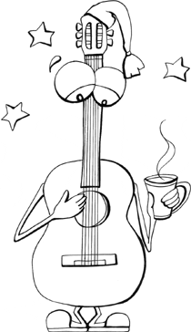 Music Coloring Pages on Music Coloring Book Pages  Free Guitar Coloring Pages For Kids