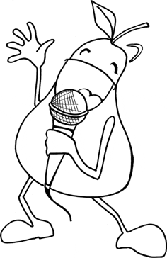 pear coloring page