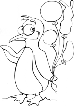 Penguin coloring pages