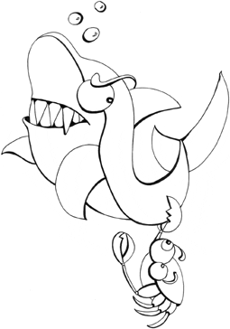 Shark coloring pages