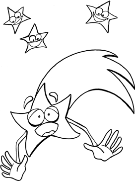 star coloring page