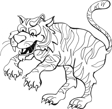 Tiger coloring pages