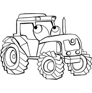 Tractor Coloring Pages on Printable Tractor Coloring Pages  Transportation Drawings To Color