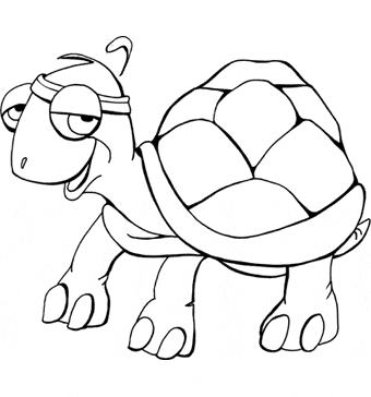 turtle coloring page