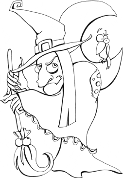 Free Halloween Coloring Pages on Halloween Color Pages  Witch Printable Coloring Pages For Free