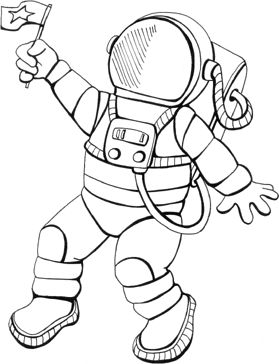 disegno di astronauta