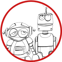 disegno di robot per bambini