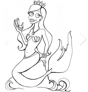 Mermaid Coloring Pages  Kids on Free Coloring Pages For Kids  Printable Coloring Book Pages