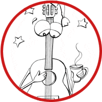 guitar colouring page