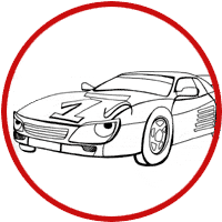 sport car drawing
